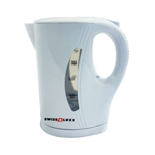 Swiss Luxx  White Low Wattage 1L Kettle - 1000W