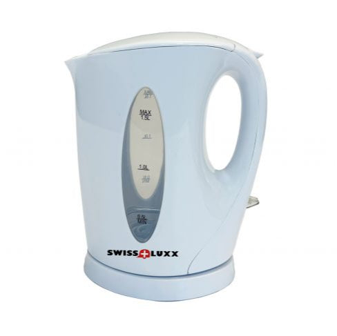Swiss Luxx White Low Wattage 1.5L Kettle - 1500W
