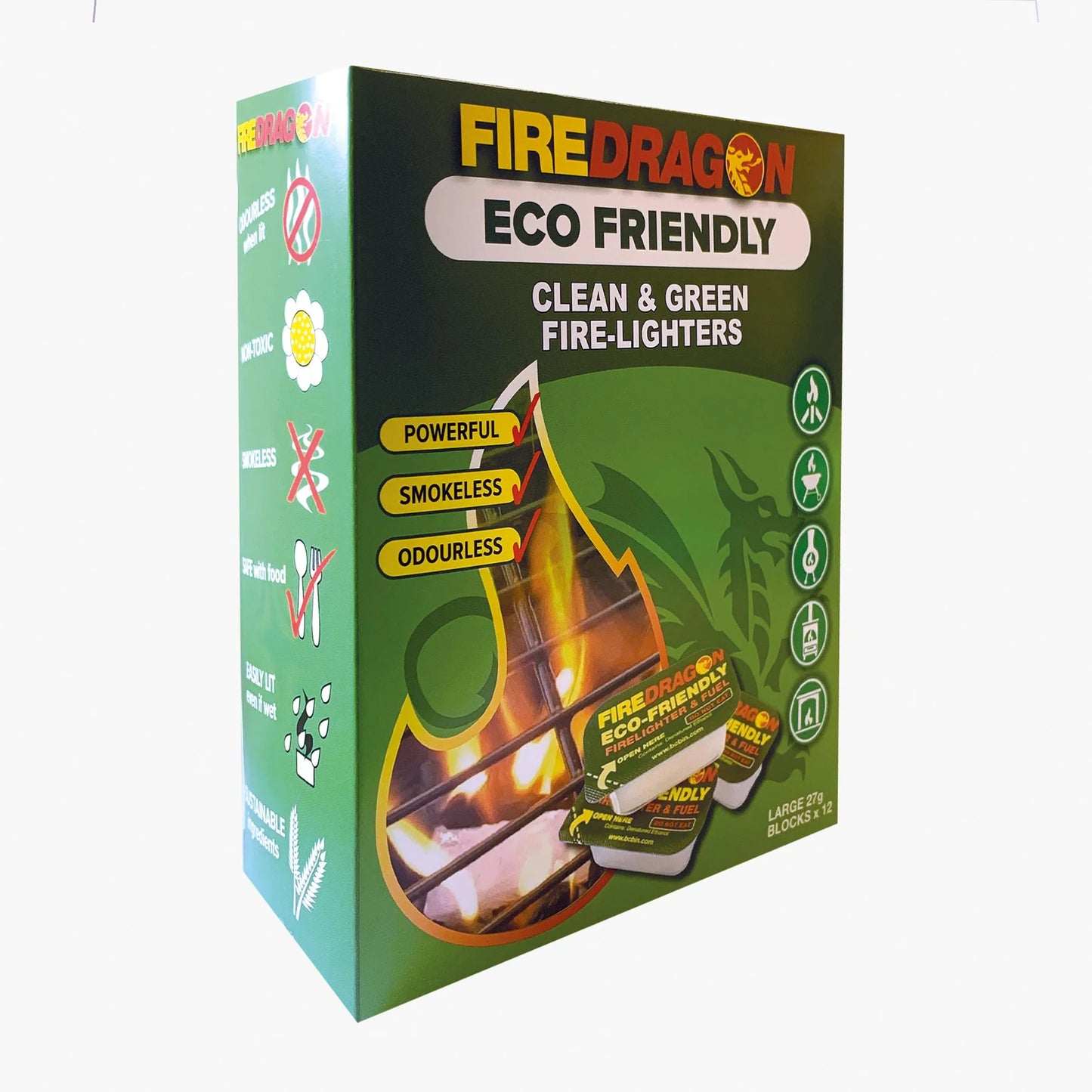 Firedragon Solid Fuel Blocks - 27g (12 per pack) - Available in store only