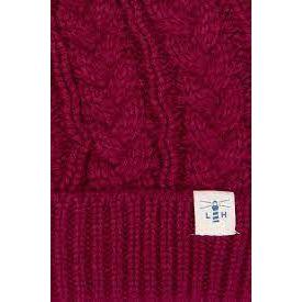 Hannah Bobble Hat - Redcurrant/Navy