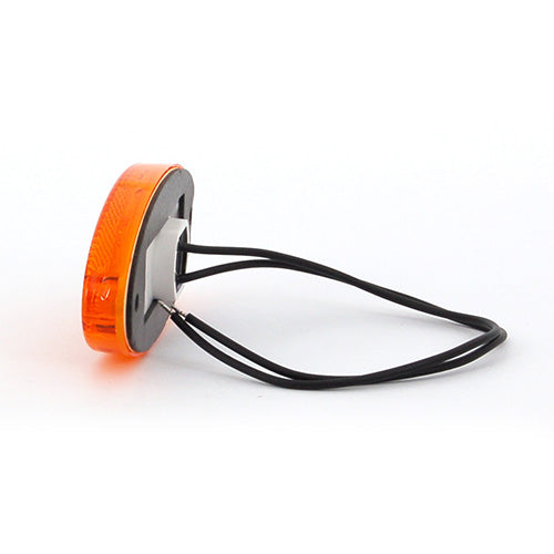 Maypole 12v/24v Slim Line Oval LED Amber Rear Marker/Reflector