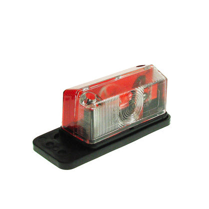 Maypole 12V Radex Red/White Outline Side Marker Light/Lamp