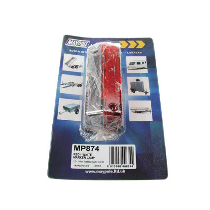 Maypole 12V Radex Red/White Outline Marker Lamp