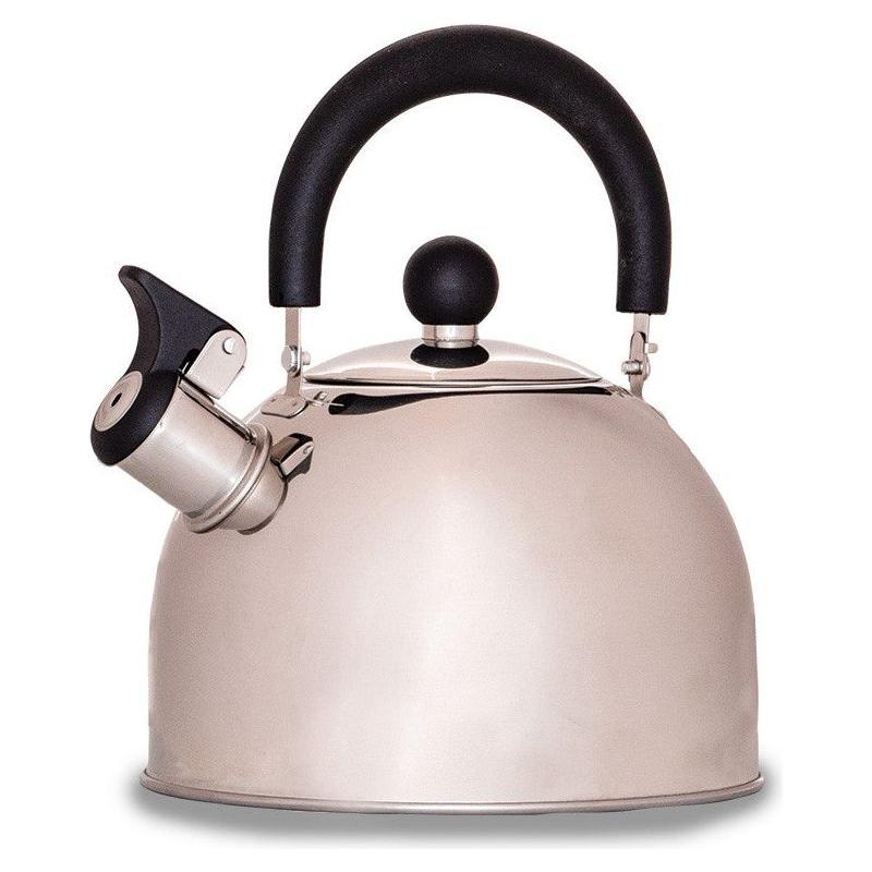 Quest Hamilton Polished Stainless Steel 2L Whistle Kettle
