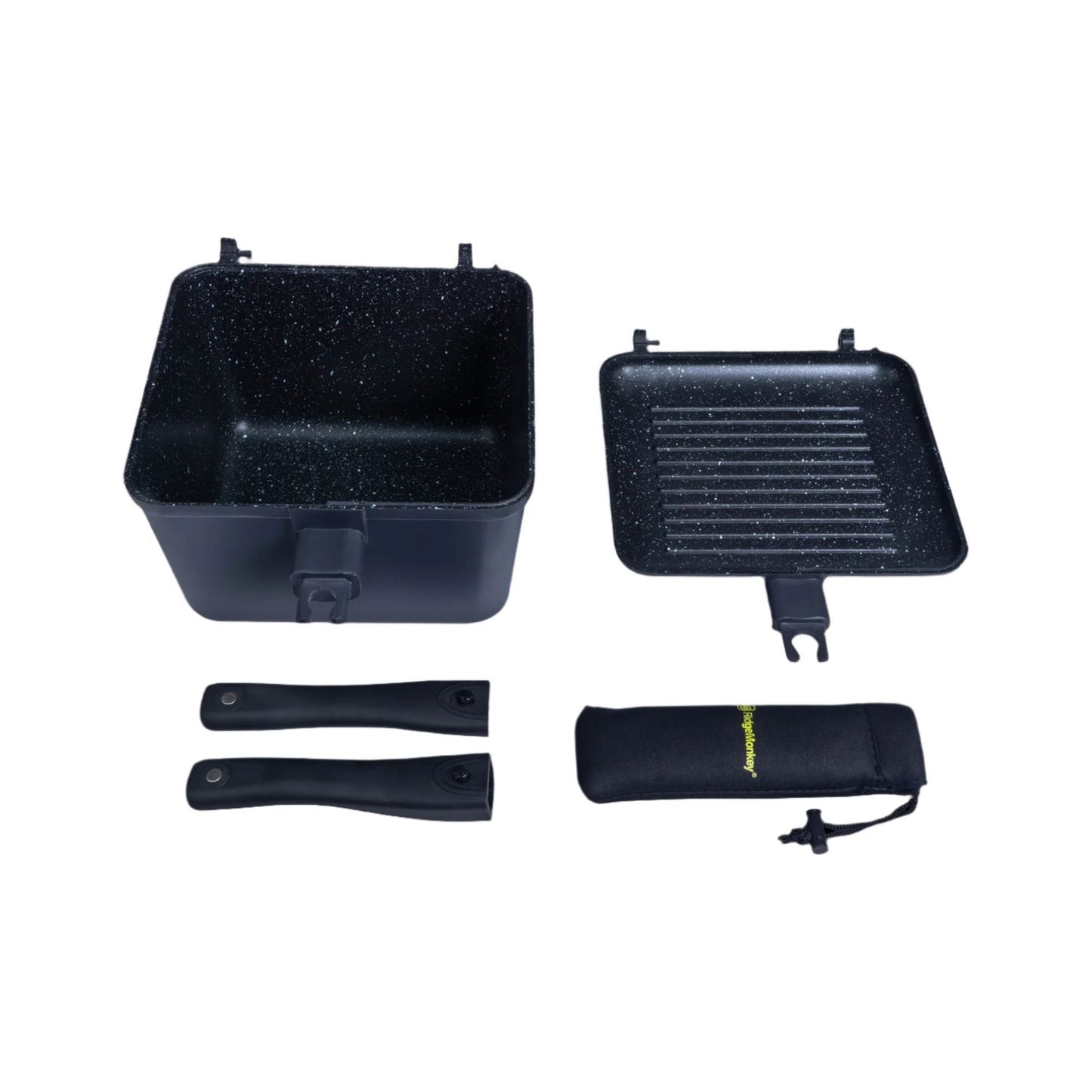 RidgeMonkey Connect Deep Pan & Griddle - XL- Granite Edition