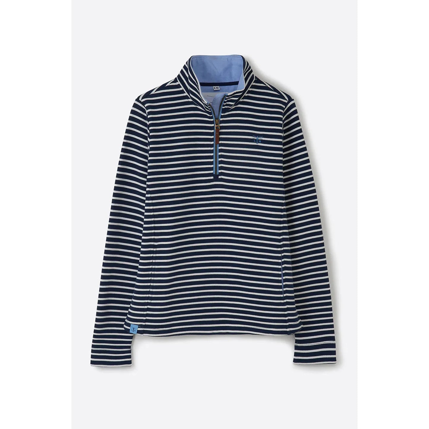 Lighthouse Ladies Shore Sweatshirt - Midnight Stripe