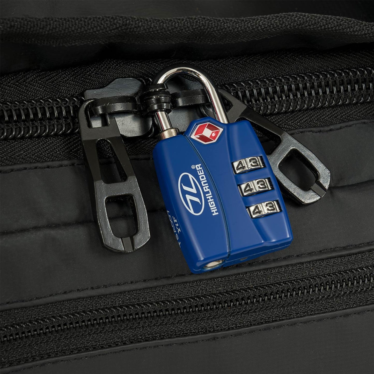 Highlander TSA Alert Combo Lock - Blue