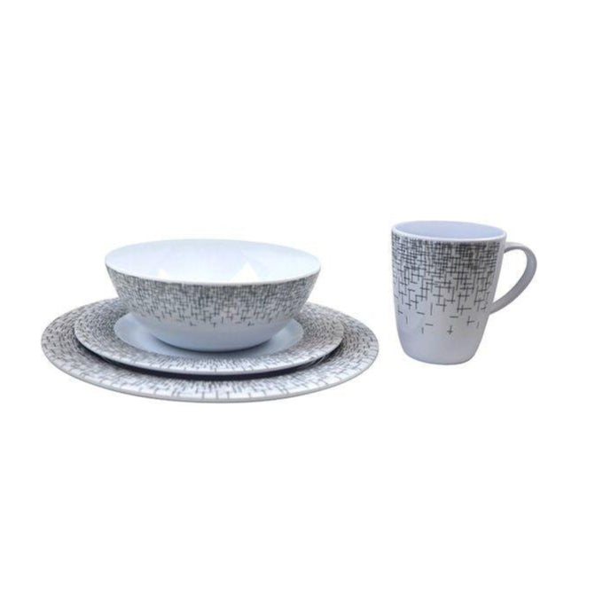 Vango Alfresco 16 Piece Dining Set - Deep Grey - Available in store only
