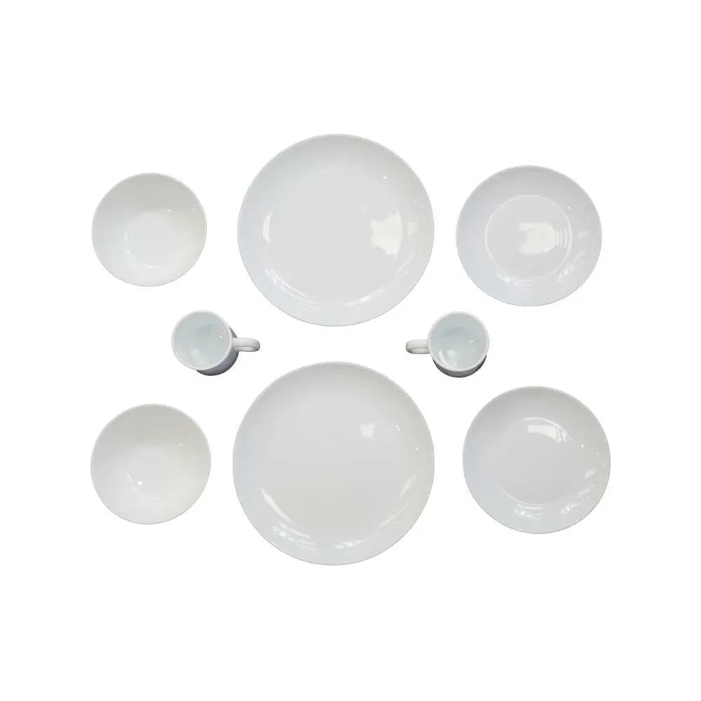 Vango Opal 16 Piece Dining Set - White - Available in store only
