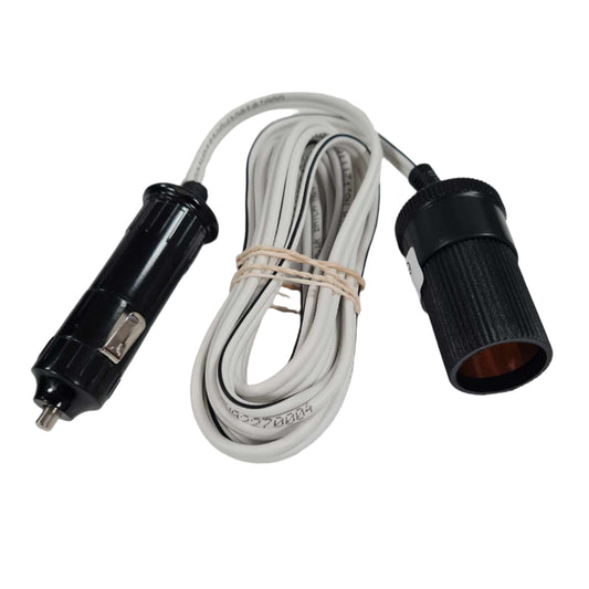W4 12V Cigar Plug/Socket Extension Lead - 2m