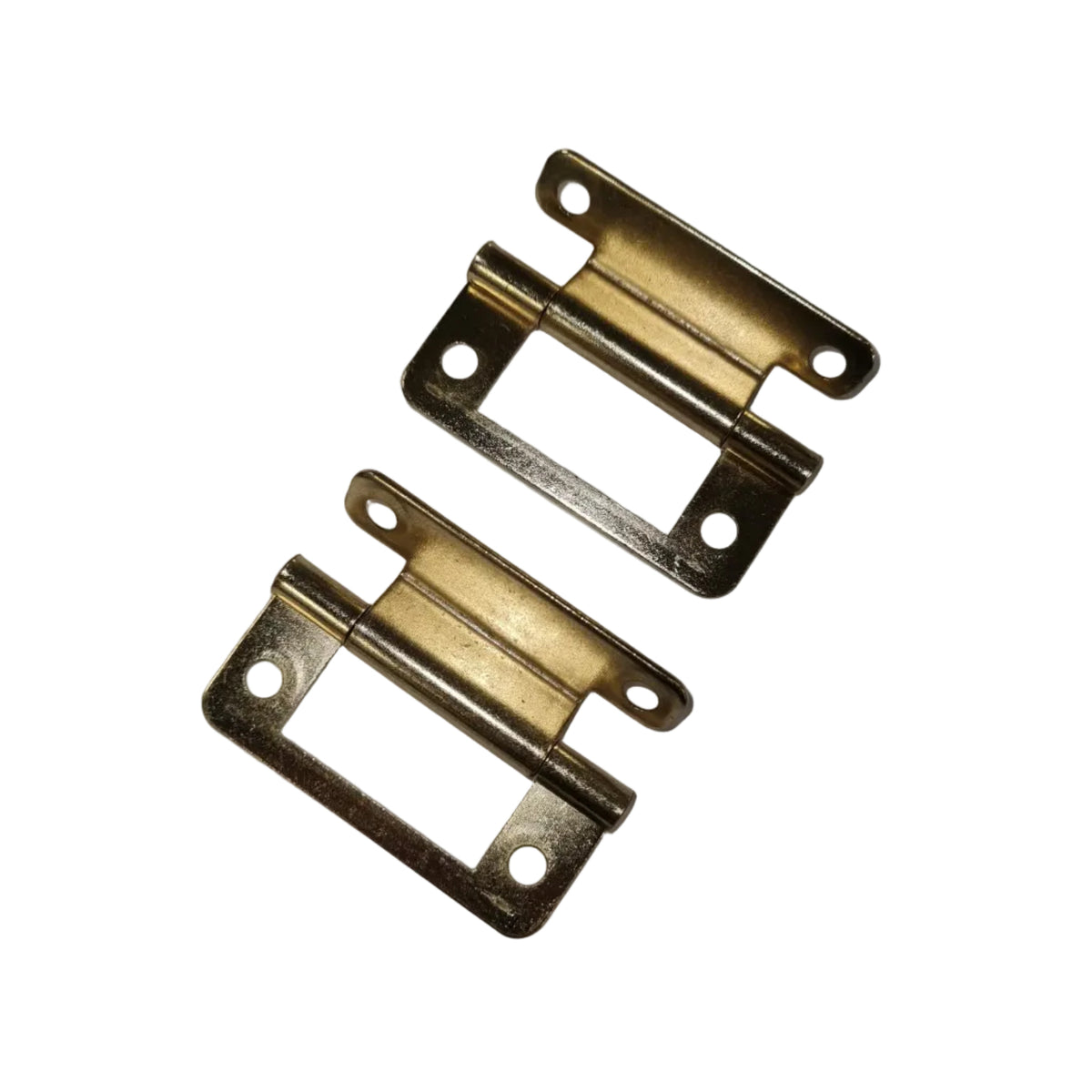 W4 Cranked Hinge - Brass Finish - 2" (50mm) - Pack of 2