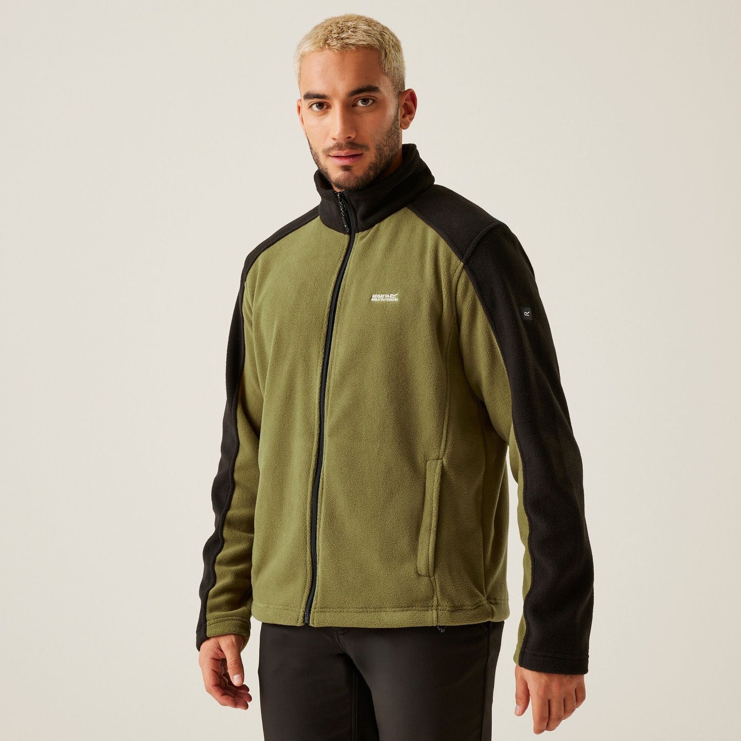 Regatta Men's Hedman II Heavyweight Full Zip Fleece - Nephrite Green/Black