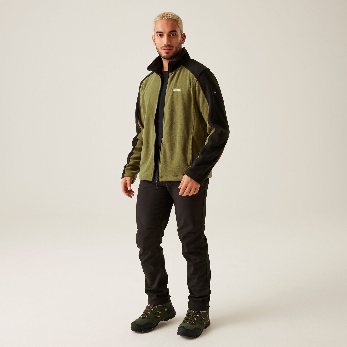 Regatta Men's Hedman II Heavyweight Full Zip Fleece - Nephrite Green/Black