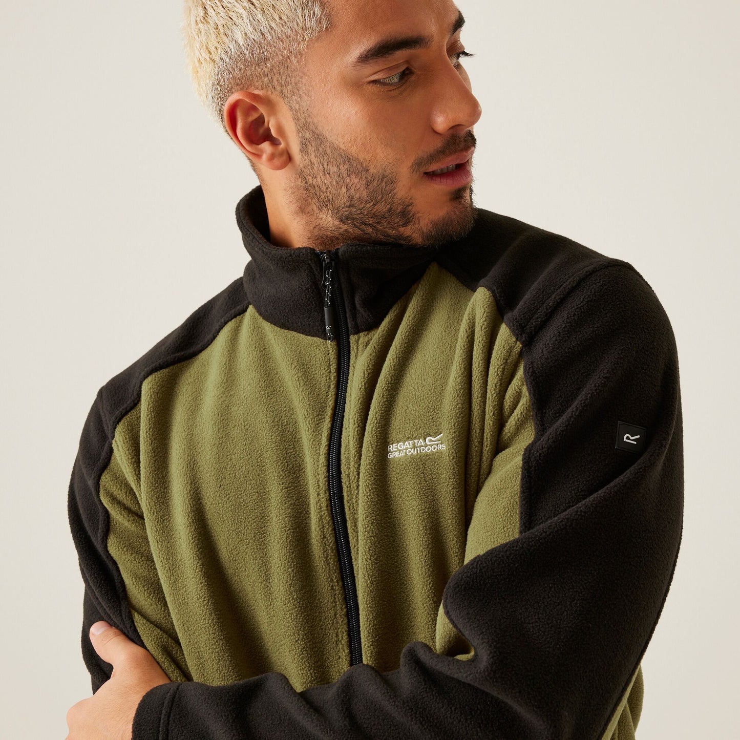 Regatta Men's Hedman II Heavyweight Full Zip Fleece - Nephrite Green/Black