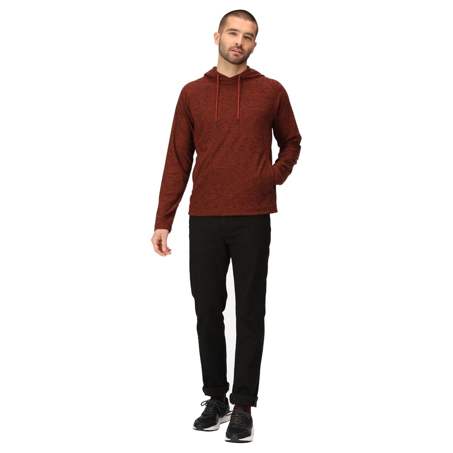 Regatta Men's Edley Fleece Hoodie - Burnt Henna