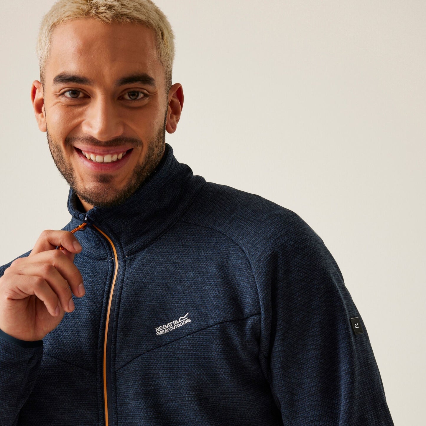 Regatta Men's Rivake Full Zip Fleece - Navy/Fox