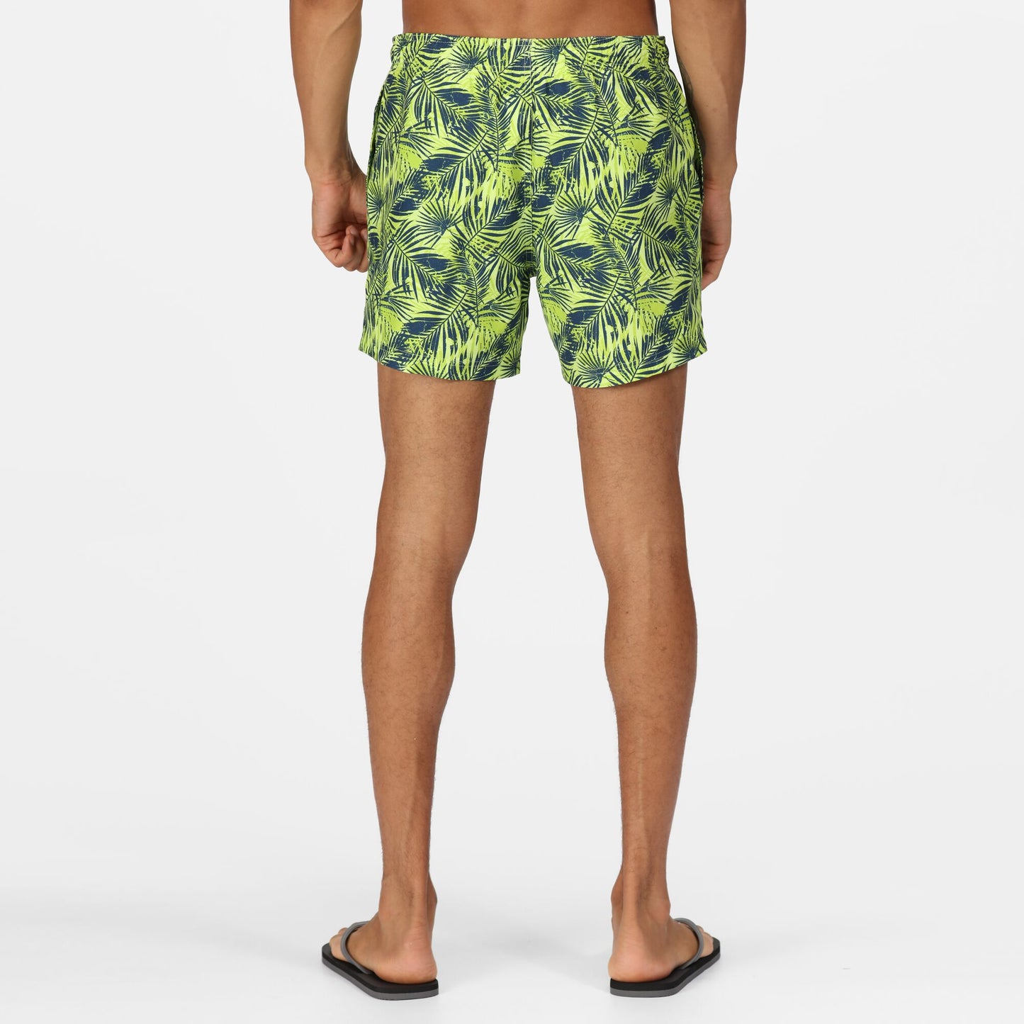 Regatta Men's Loras Swim Short - Sharp Green Palm Print