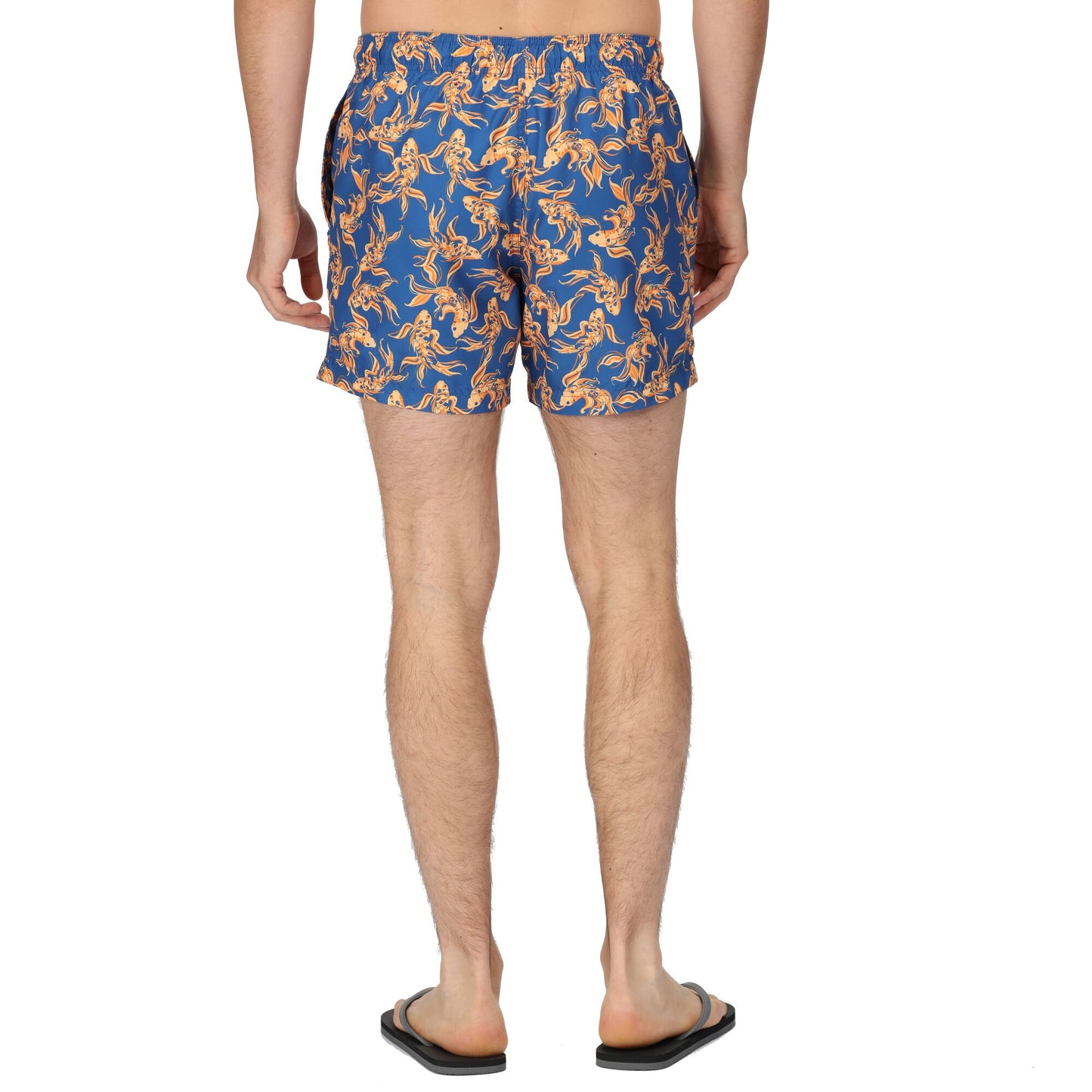 Regatta Loras Swim Shorts - Royal Blue Carp Print