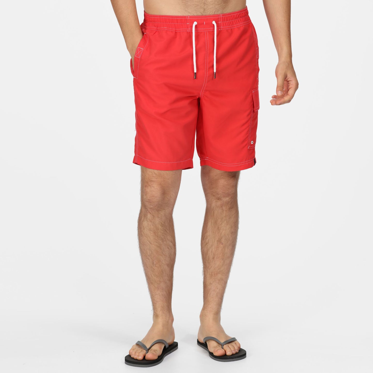 Regatta Men's Hotham IV Board Shorts - Rococco Red