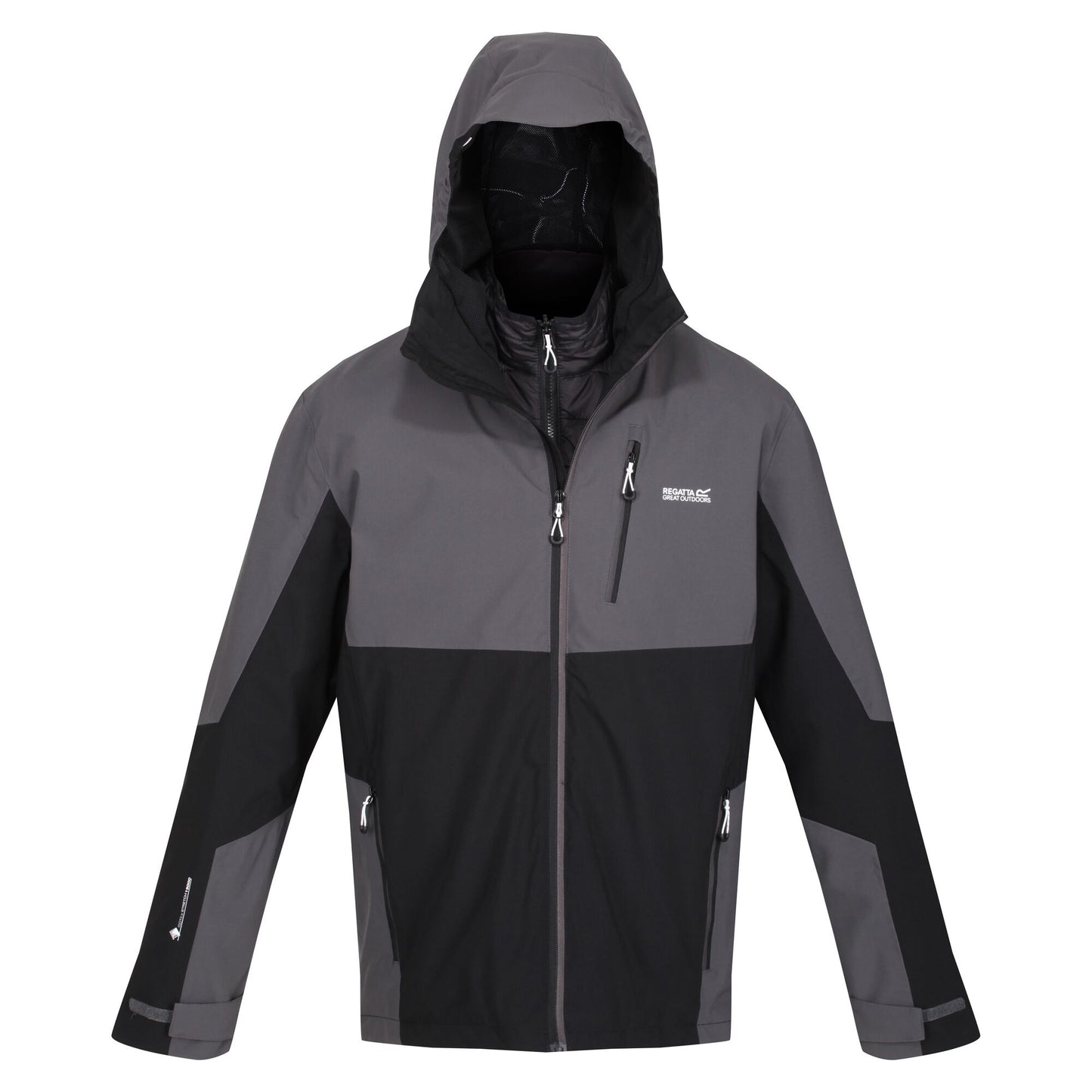 Regatta Men's Wentwood VII 3 in 1 Jacket -  Dark Grey/Black