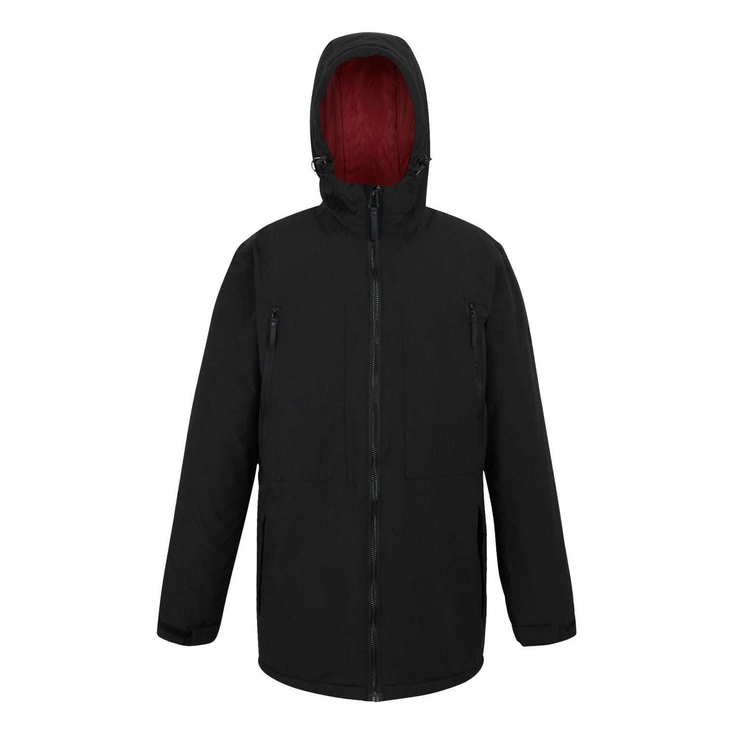 Regatta Men's Larrick II Waterproof Insulated Jacket - Black/Red Ochre
