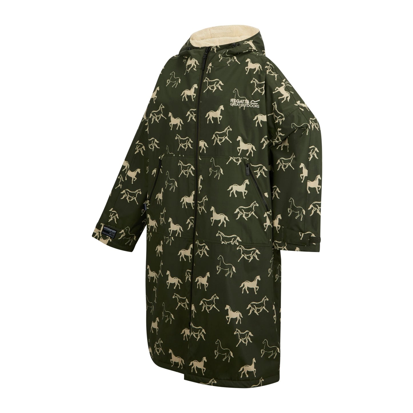 Regatta Adult WP Robe - Dark Khaki Horse