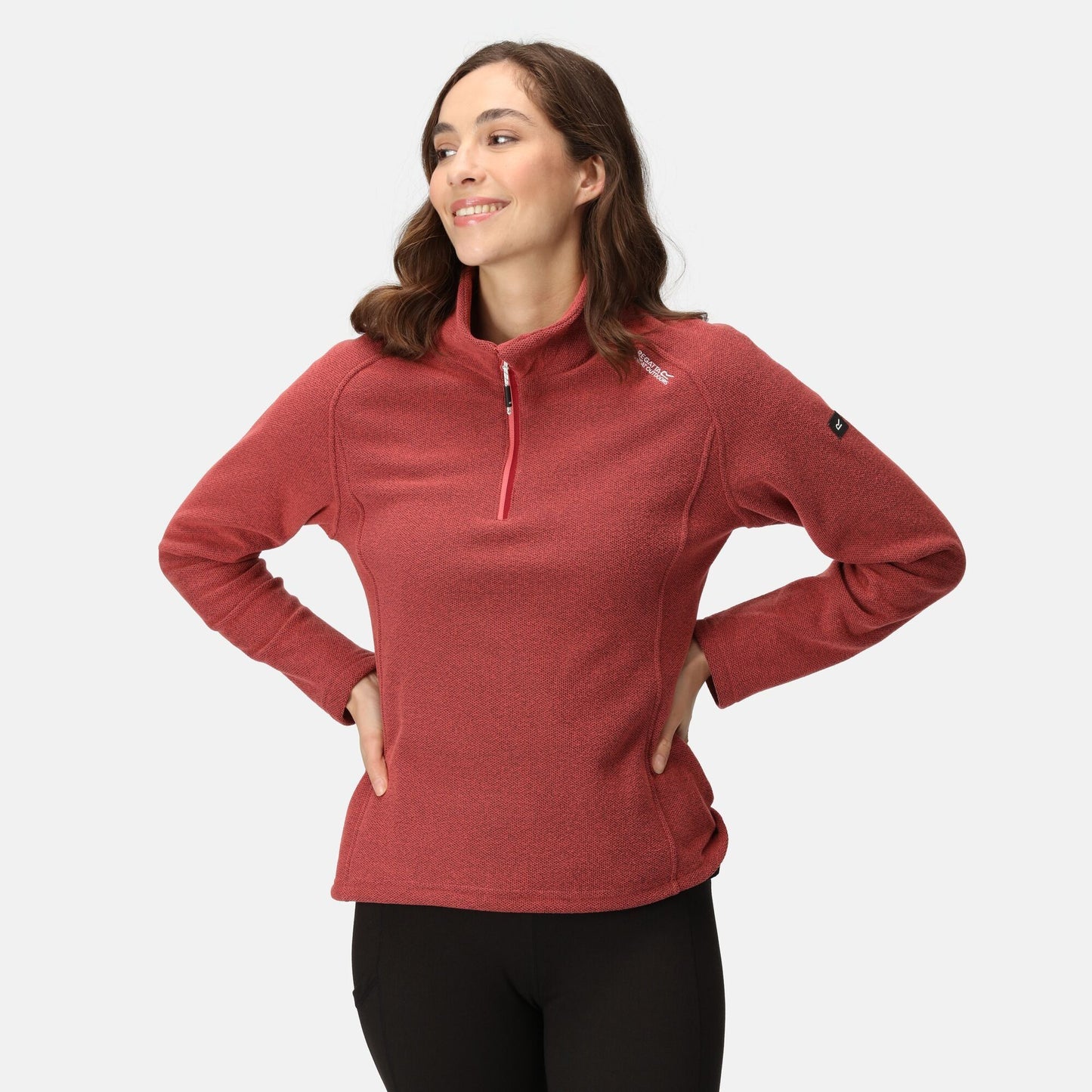 Regatta Womens Kenger II Quarter Zip Fleece II - Mineral Red