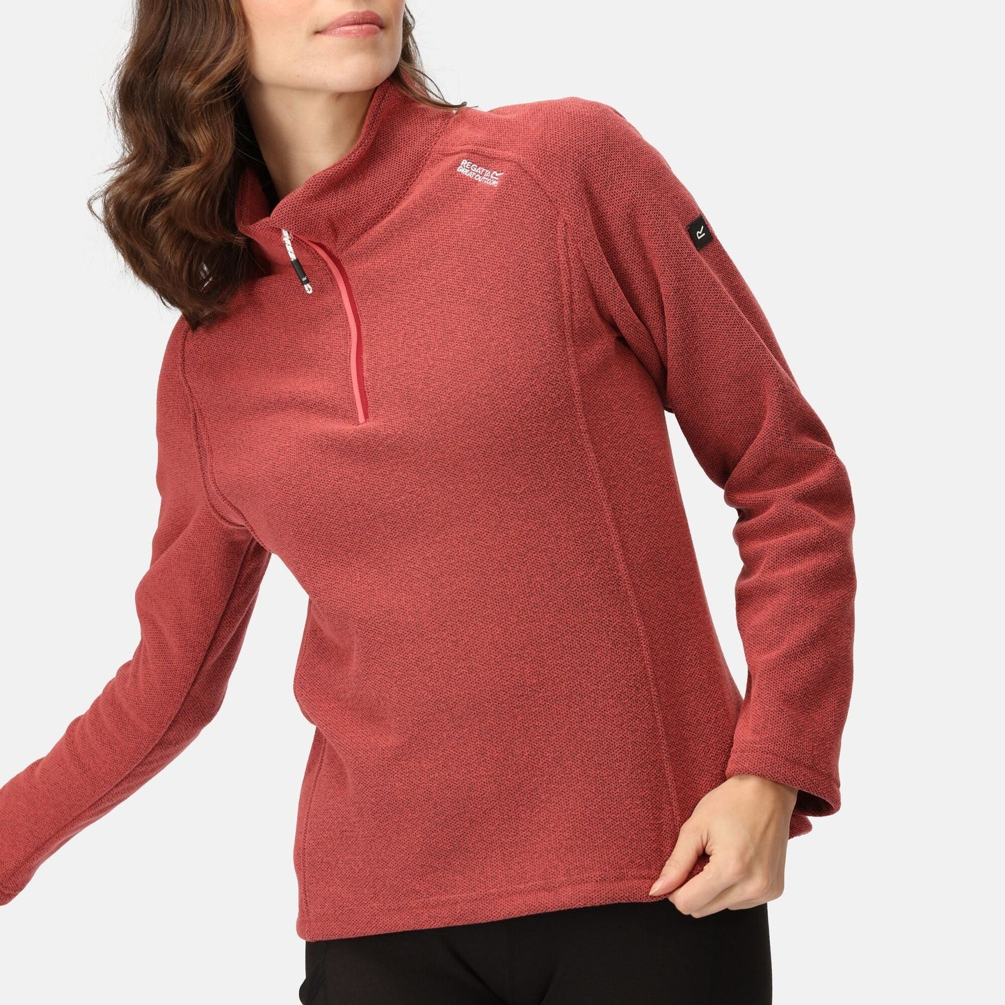Regatta Womens Kenger II Quarter Zip Fleece II - Mineral Red