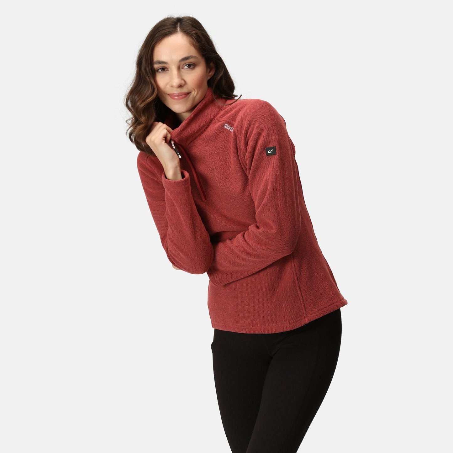 Regatta Womens Kenger II Quarter Zip Fleece II - Mineral Red