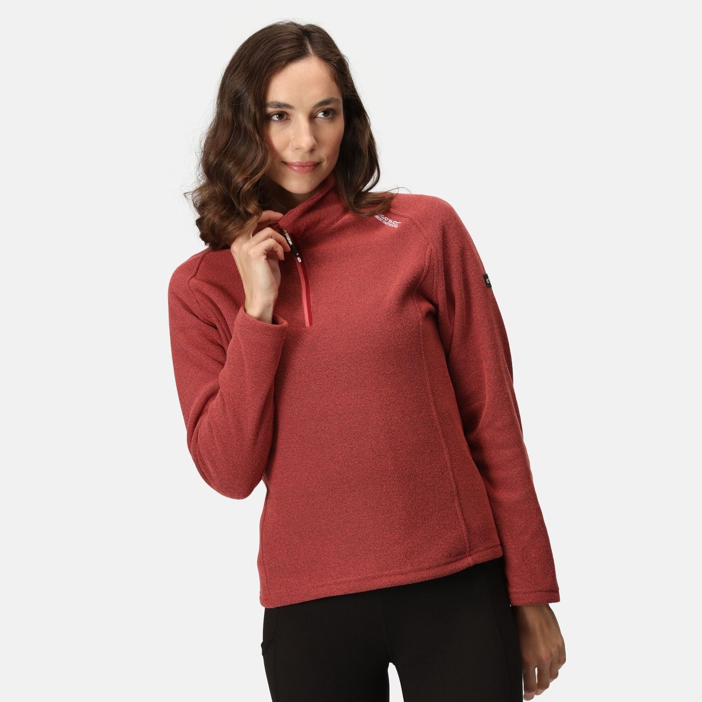 Regatta Womens Kenger II Quarter Zip Fleece II - Mineral Red