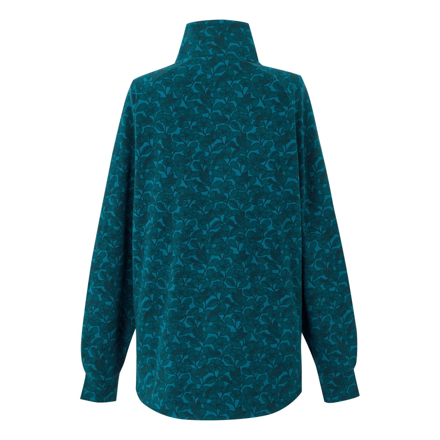 Orla Kiely Half Zip Midlayer - Birdy Blue
