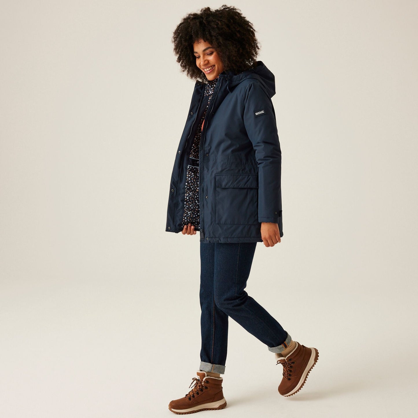 Regatta Women's Mireya Waterproof Insulated Jacket - Navy/Spot Print