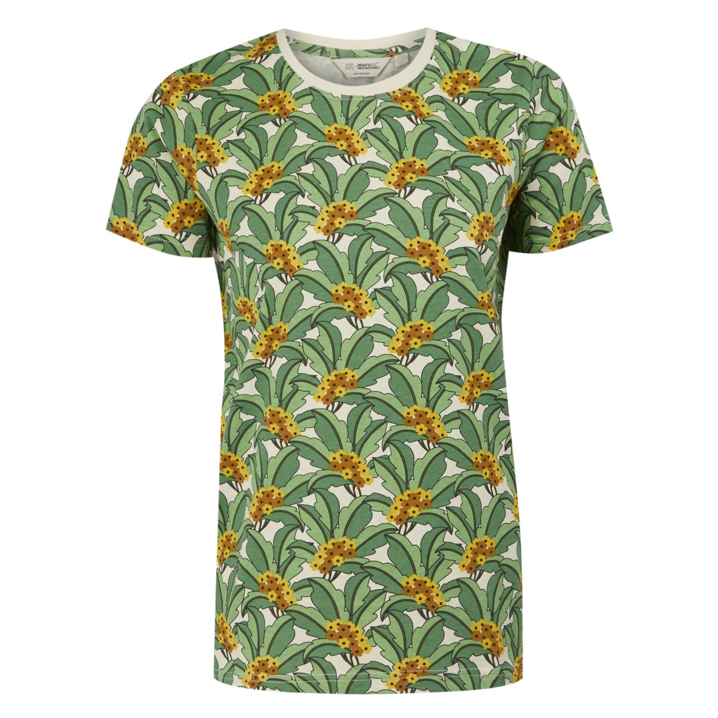 Orla Tee - Green Tropical