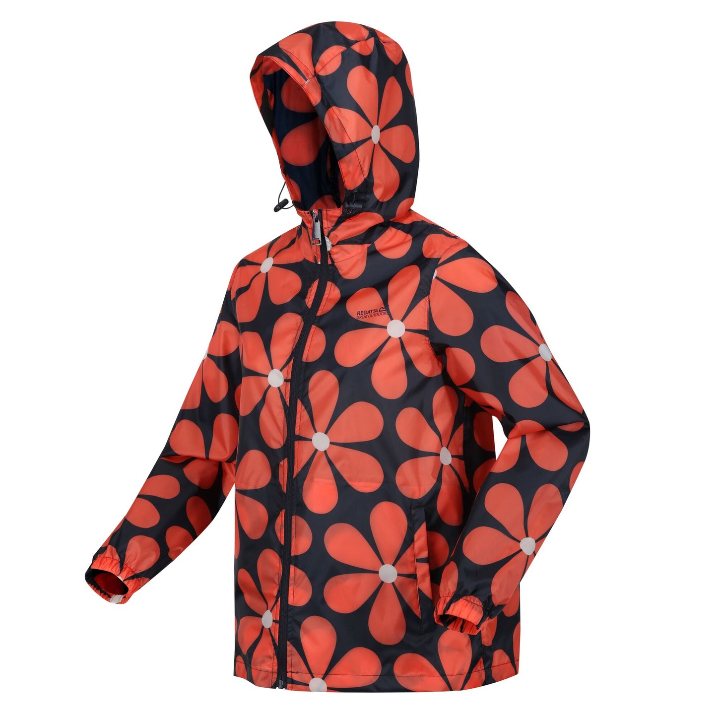 Orla Kiely Waterproof Pack-It Jacket - Navy Daisy