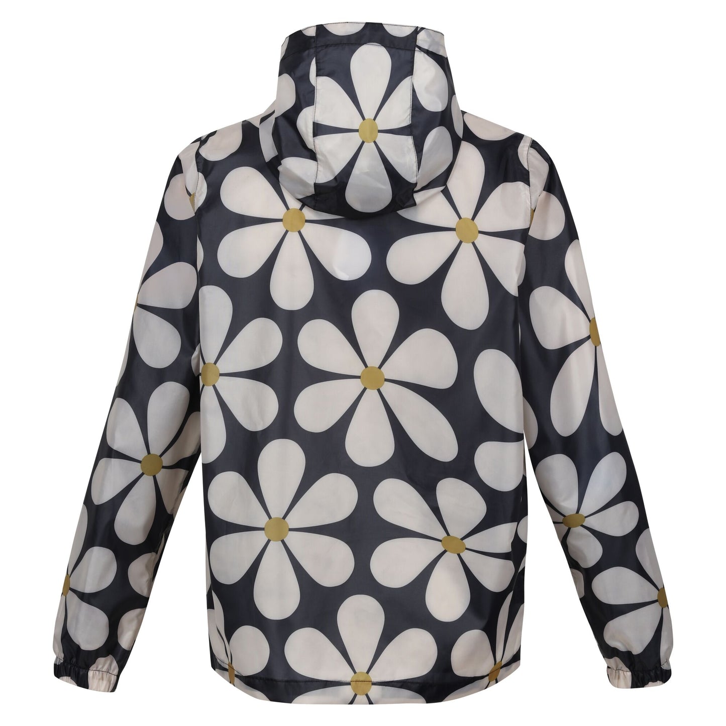 Orla Kiely Waterproof Pack-It Jacket - Black Daisy