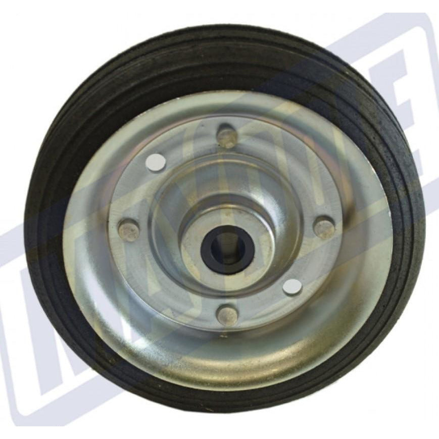 160mm Steel/Rubber Wheel