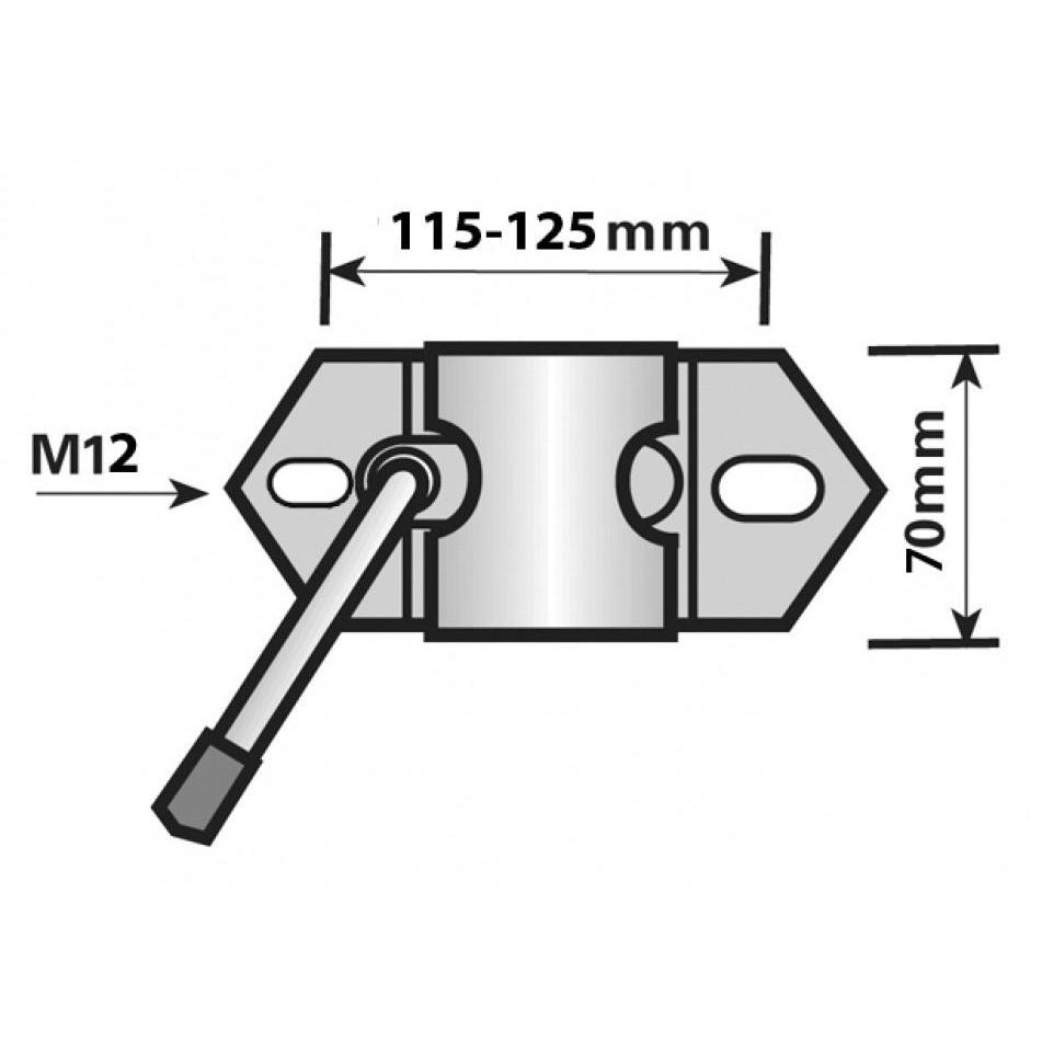 Maypole Heavy Duty 48mm Clamp