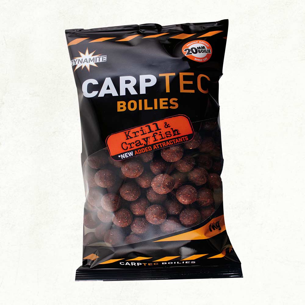Dynamite CarpTec Boilies - Krill & Crayfish - 15mm - 1kg & 2kg