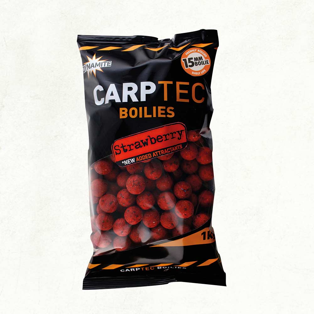 Dynamite CarpTec Boilies - Strawberry - 15mm - 1kg