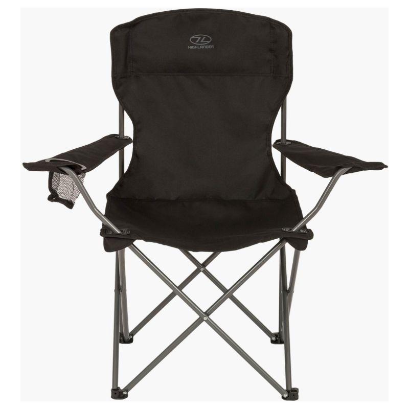 Highlander Edinburgh Camping Chair - Black - IN STORE ONLY