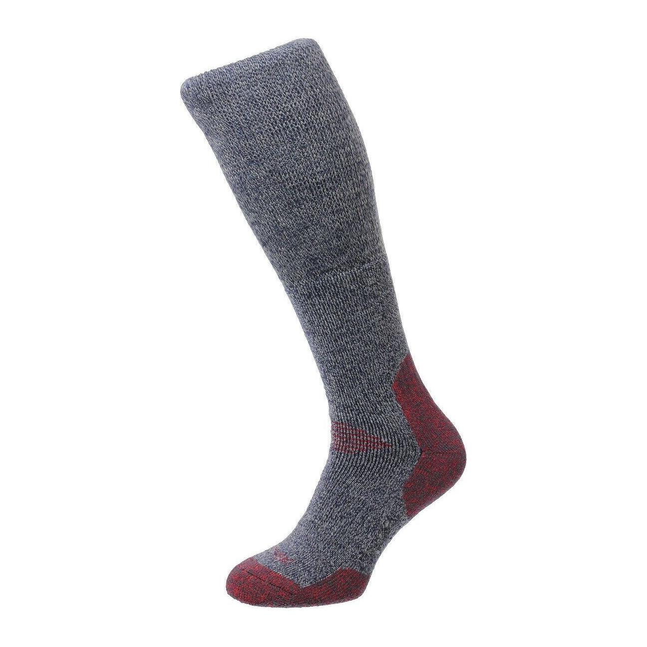 HJ Hall Protrek HJ703 - Mountain Comfort Top Socks - Denim/Red