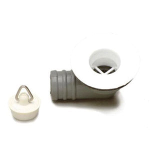 Grove Right Angled Sink Waste Plastic Top - 0.75' (3/4')