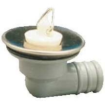 Grove Right Angled Sink Waste Stainless Steel Top - 0.75' (3/4')