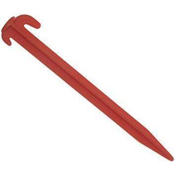 7' (18cm) Red Plastic Tent Pegs