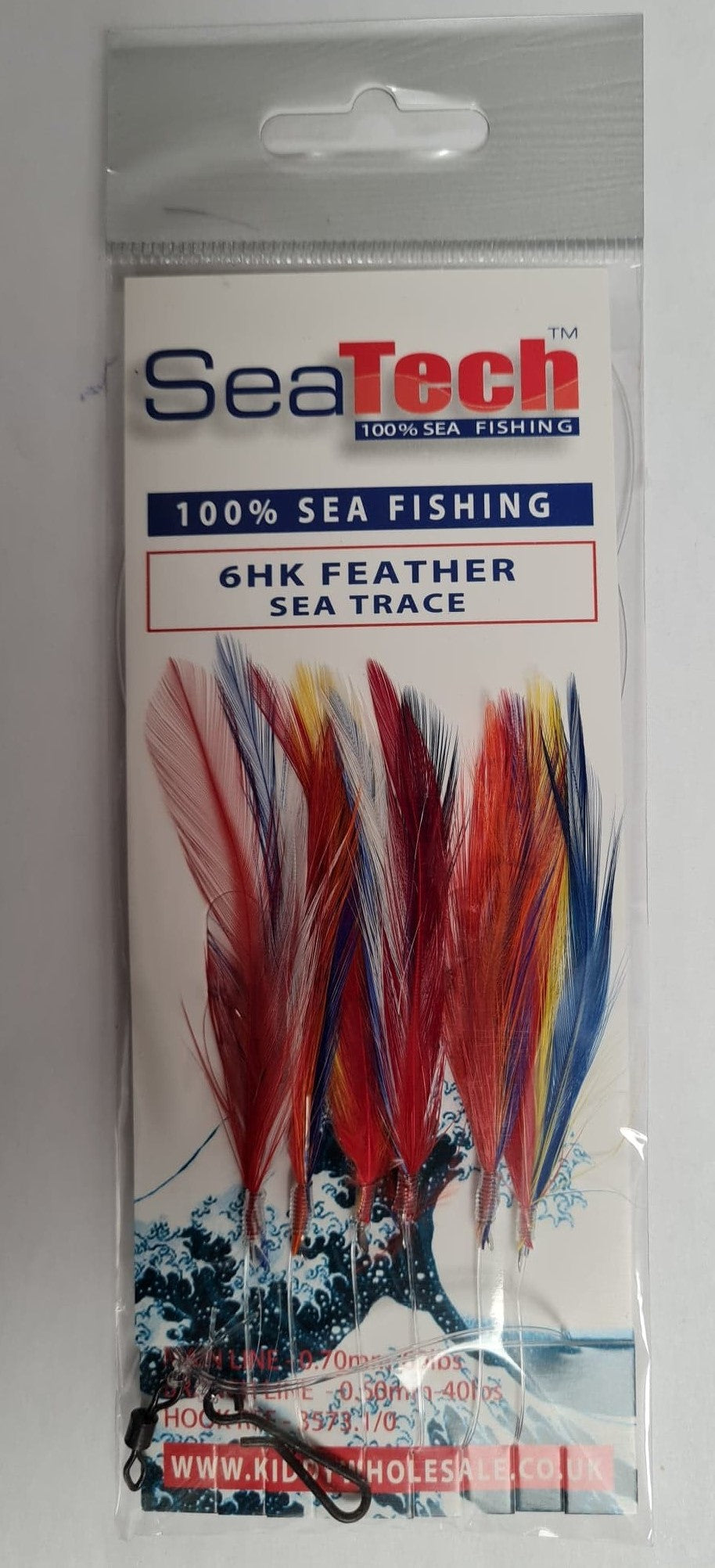 SeaTech 6 Hook Feathers - Mackerel - Assorted – Goodyears Outdoors