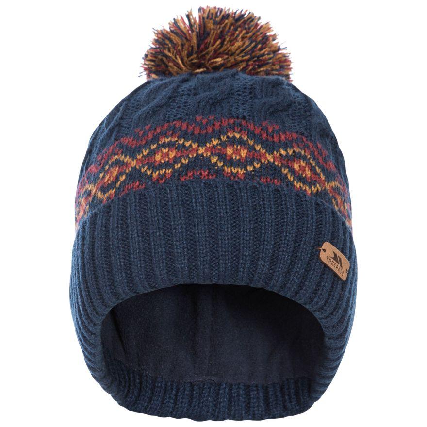 Trespass Andrews Men's Fleece Lined Bobble Hat - Navy