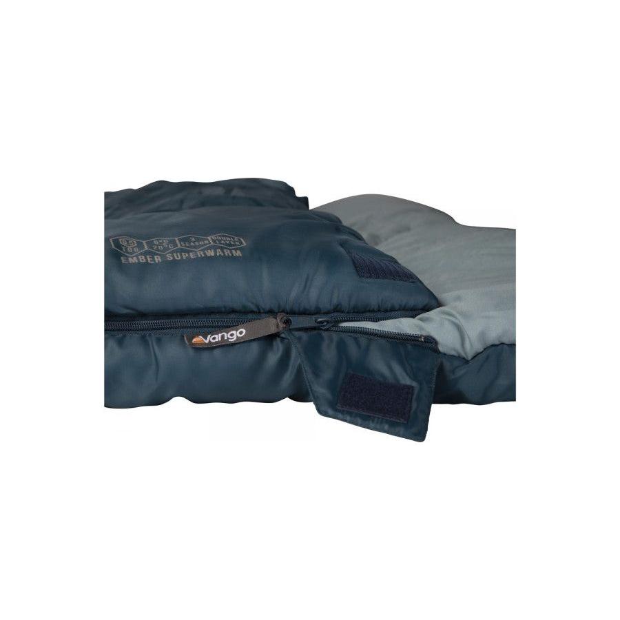 Vango Ember Superwarm Double Sleeping Bag - Moroccan Blue