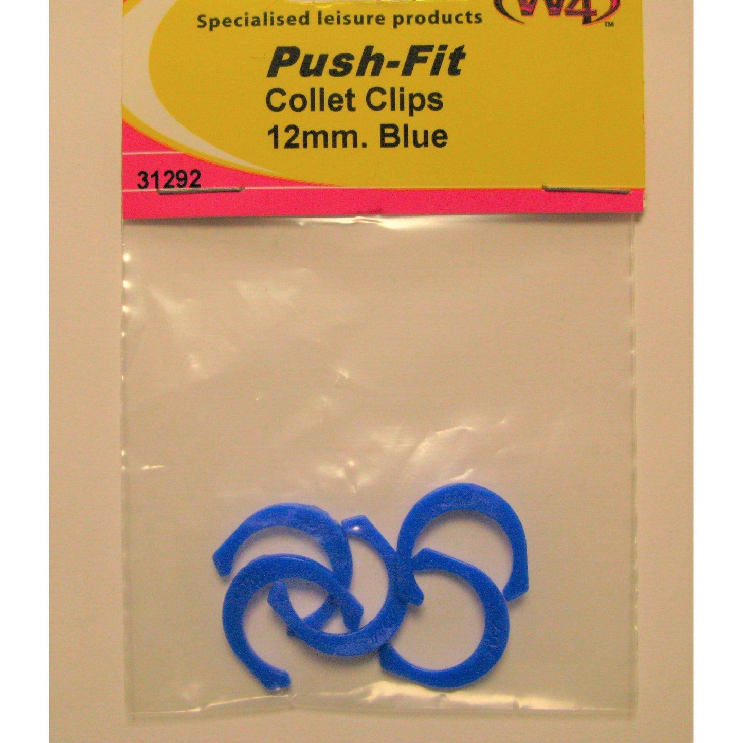 W4 Push Fit Collet Clips 12mm - Blue (5)
