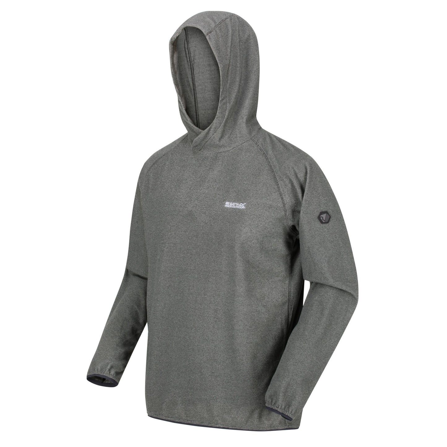 Regatta Men's Montes Lightweight Overhead Hoody - Light Steel/Black