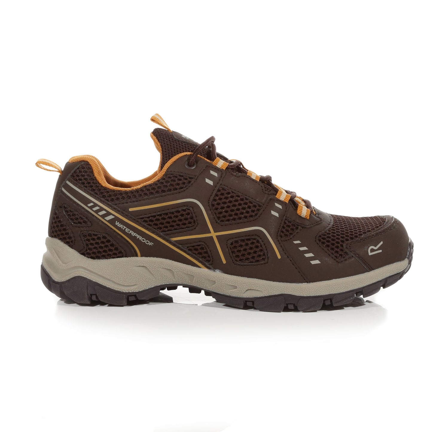 Regatta Men's Vendeavour Waterproof Shoe - Peat/Gold Cumin